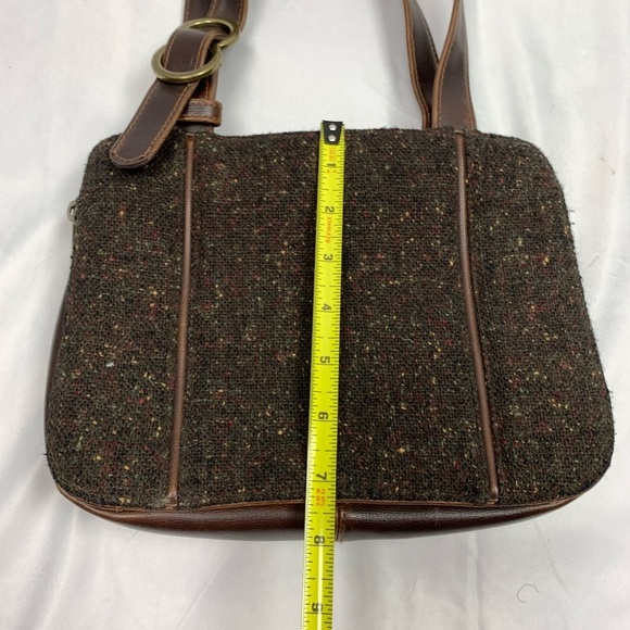 LIZ Claiborne Vintage Brown Tweed Handbag - Picture 7 of 7